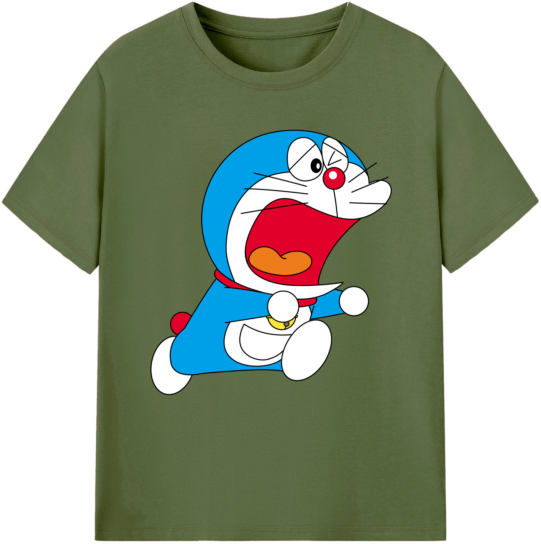 （画像用） ドラえもん Doraemon 綿100％半袖Tシャツ（フロントプリント）